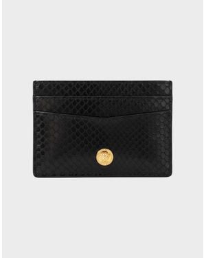 Versace Medusa Head Cardholder Ayer - Black
