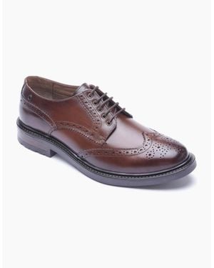 Base London London Tanner Leather Brogues Shoes - Brown
