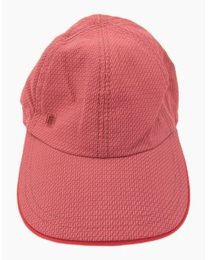 Fendi Micro Ff All Over Baseball Cap Rosso - Pink