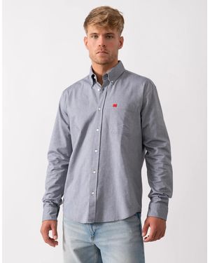 BOSS Hugo Evito Slim Fit Long Sleeved Shirt - Blue