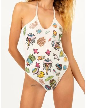 Oceanus Jelly Fish Swimsuit - Multicolour