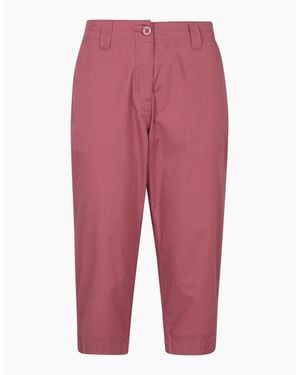 Mountain Warehouse Ladies Coastal Stretch Capri - Red