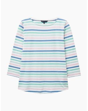 Crew Essential Breton Long Sleeve T-Shirt - Blue