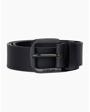 Replay Leather Belt - Black