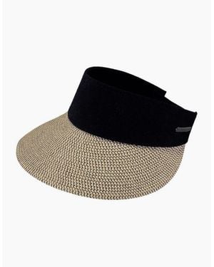 Barts Vesder Raffia Sun Visor Baseball Cap - Black