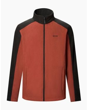 Regatta Great Outdoors Hedman Ii Two Tone Full Zip Fleece Jacket - Red