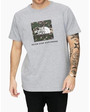 The North Face T Shirts Reglan Redbox Short Sleeve Crew Neck Summer Nse Tee - Grey