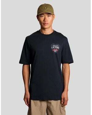 Lyle & Scott Chest Graphic T-Shirt - Blue