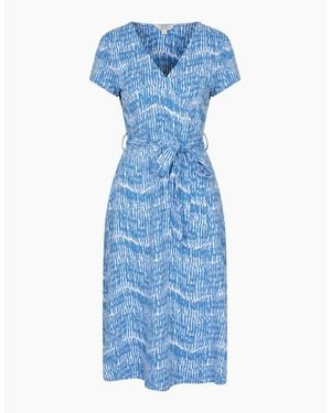 Mountain Warehouse Ladies Santorini Wrap Midi Dress - Blue