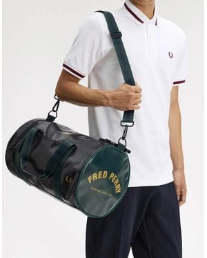 Fred Perry Classic Barrel Bag - Black