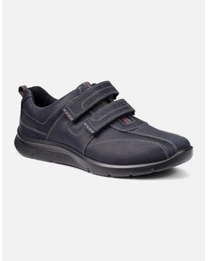 Hotter Energise Riptape Casual Shoe - Blue