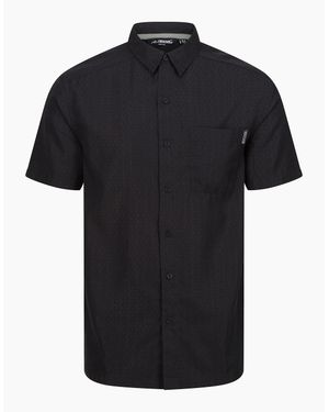 Regatta Mindano Viii Patterned Short-Sleeved Shirt - Black