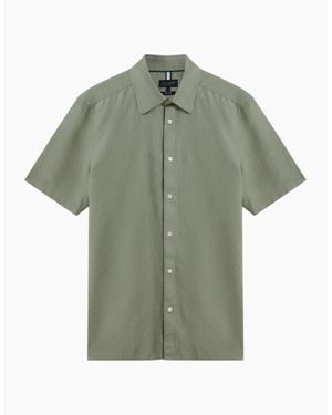 Ted Baker Zefre Regular Linen Shirt - Green