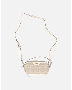 DKNY Naria Dz Top Handle Camera Crossbody - White