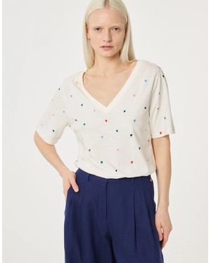 FABIENNE CHAPOT Phil V Neck T Shirt - White