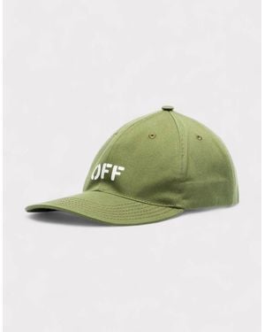 Off-White c/o Virgil Abloh Stamp Logo Military Cap - Green