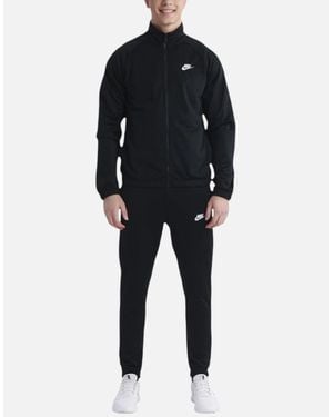 Nike Fb7351 Tracksuits Relaxed Fit Workout Dri Fit Polyester Club Tracksuit - Black