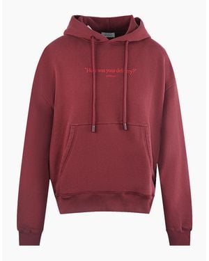 Off-White c/o Virgil Abloh How Was Your Delivery Dark Skate Hoodie - Red