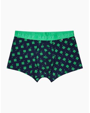 Happy Socks 4-Leaf Clover Boxer Trunk - Green