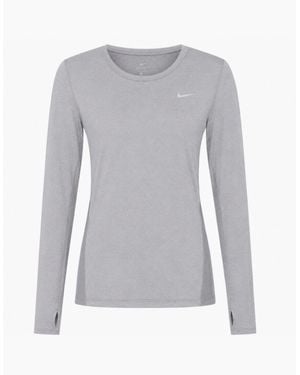Nike Long Sleeve Light Running Top - Grey