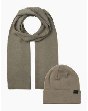 Jack & Jones Jolly Knit Scarf & Beanie Giftset Overland Trek - Multicolour