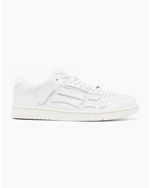 Amiri Leather Skel Top Trainers - White