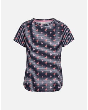 Trespass Ladies Cara Flamingo Casual Top - Blue