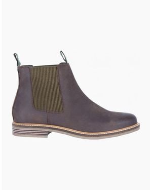 Barbour Chocolate Farsley Chelsea Boots - Brown