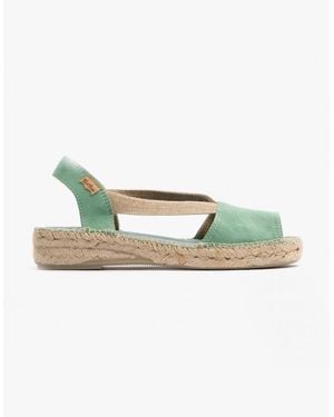 Toni Pons Ella Suede Espadrille Sandals Mint - Green