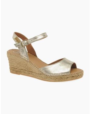 Toni Pons Sia-P Wedge Heel Espadrille Sandals - Metallic