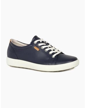 Ecco Soft 7 Lace Up Shoes - Blue