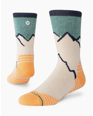Stance Peaking Hike Crew Walking Socks - Blue