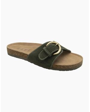 Ravel Salton Slider Sandals - Green