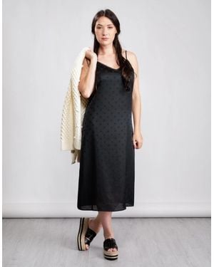 Tommy Hilfiger Polka Dot Slim Fit Slip Dress - White