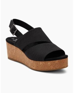 TOMS Claudine Wedge - Black