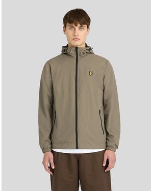 Lyle & Scott Contrast Zip Water Resistant Jacket - Natural