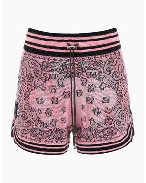 Amiri Bandana Basketball Shorts Knitwear - Red