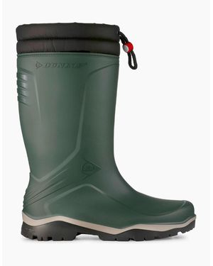 Dunlop Blizzard Fur-Lined Wellington Boots Heritage - Green