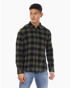 Peter Werth Aulton Collared Long Sleeve Shirt - Black