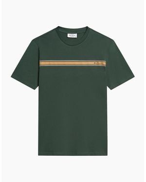 Ben Sherman Core Stripe Short Sleeve T-Shirt - Green