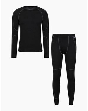 Mountain Warehouse Asgard Merino Wool Base Layer Set - Black