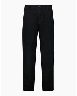 Stone Island 'S Broken Twill 'Old' Effect Cargo Trousers - Black