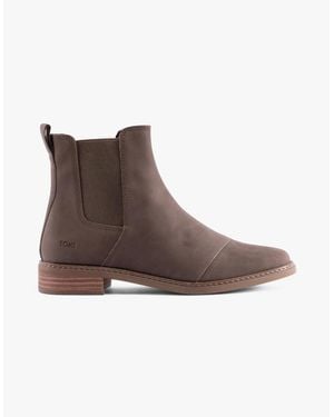 TOMS Charlie Flat Chelsea Boots - Brown