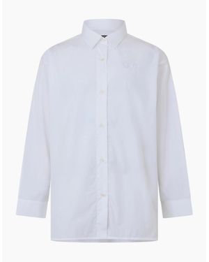 DIESEL C Bruce B Long Sleeve Plain Shirt - White