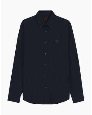 BOSS Ricoplus Long Sleeved Shirt - Blue