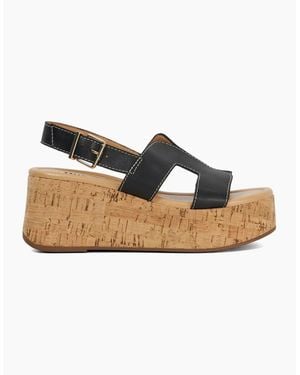 Dune Lo Kouper Platform Sandals - White