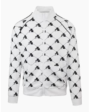 Aquascutum Funnel Neck High Collar Raglan Sleeve Sweatshirt - White