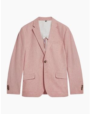 Ted Baker Kenleyj Stretch Linen Blazer Jacket - Pink