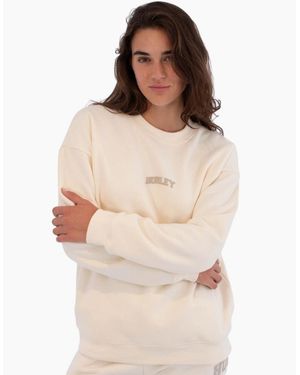 Hurley Stadium Crew Pullover Sweatshirt - Natural