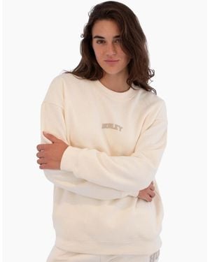 Hurley Stadium Crew Pullover Sweatshirt - Natural